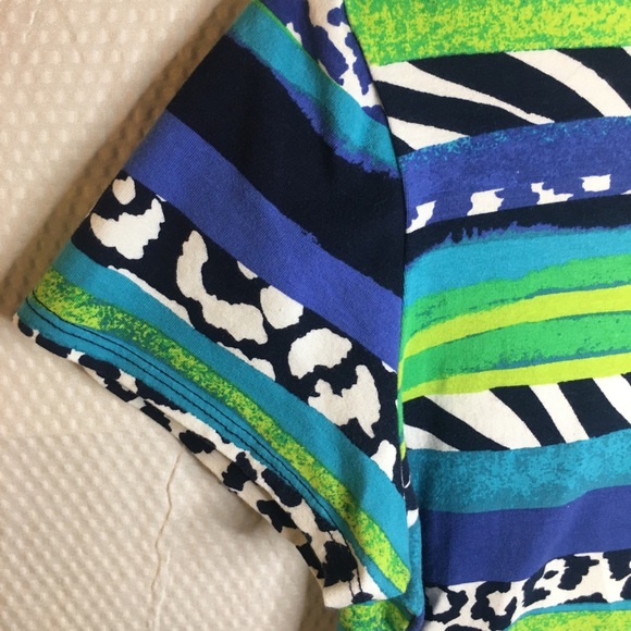 Ruby Rd. Favorites | Women’s Colorful Multi-Print Shirt Top - Picture 13 of 14